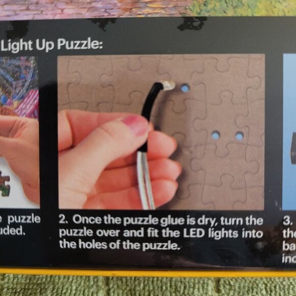 New Kodak Beary Patch Park Premium 500 pc Lighted Jigsaw Puzzle Sealed - Picture 9 of 14